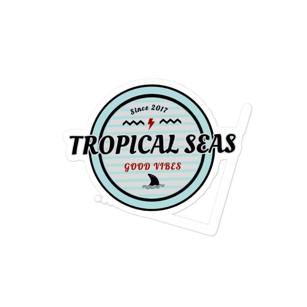 Retro Tropical Seas stickers by Tropical Seas Clothing