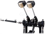 Double Kick Drum Pedal for Bass Drum by GRIFFIN - Deluxe Twin Set Foot Pedal - Quad Sided Beater Heads - Dual Pedal Two Chain Drive Hardware by GeekStands.com