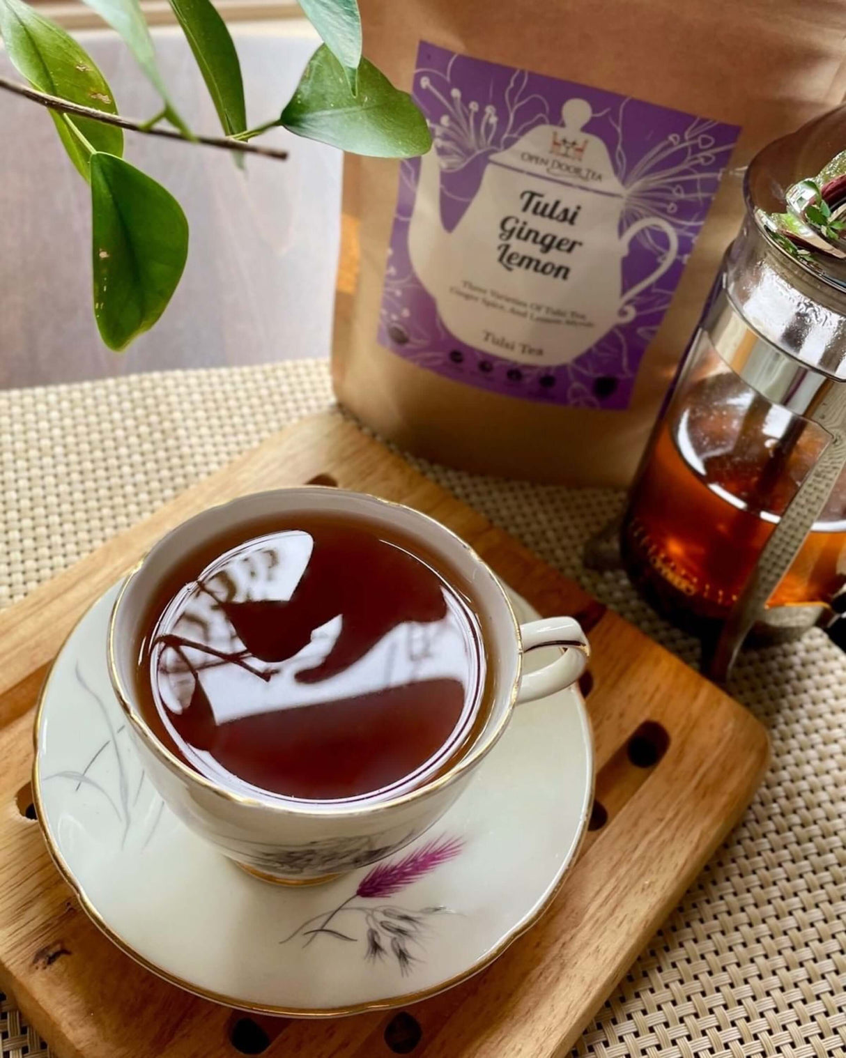 Tulsi Ginger Lemon by Open Door Tea CT