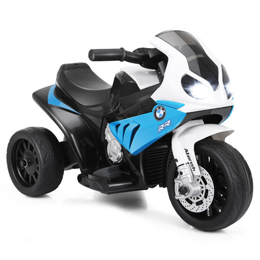 6V Kids 3 Wheels Riding BMW Licensed Electric Motorcycle-Blue