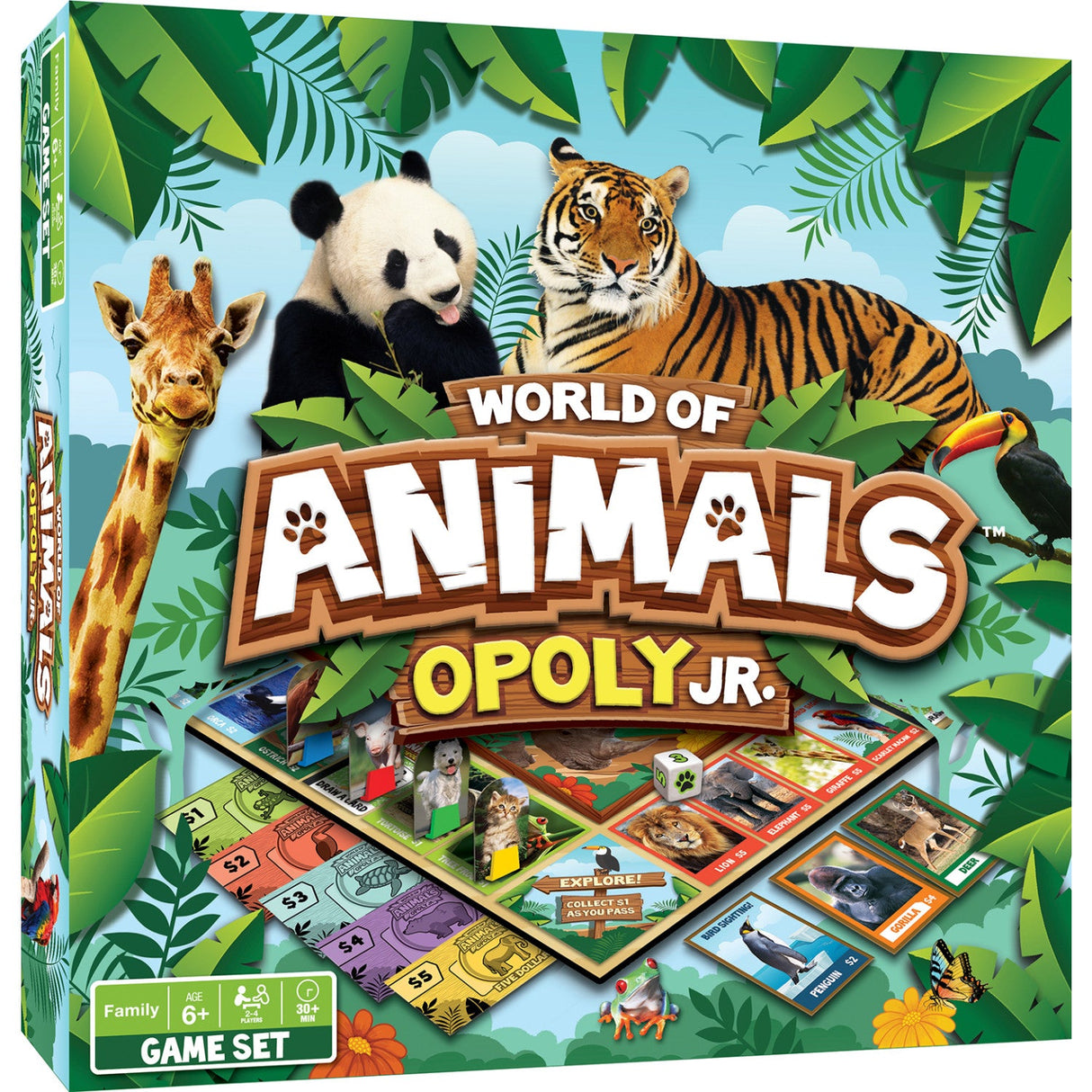 World of Animals Opoly Junior by MasterPieces Puzzle Company INC