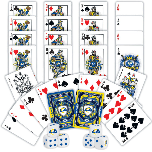 Los Angeles Rams - 2-Pack Playing Cards & Dice Set by MasterPieces Puzzle Company INC