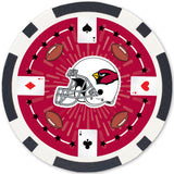 Arizona Cardinals 100 Piece Poker Chips by MasterPieces Puzzle Company INC