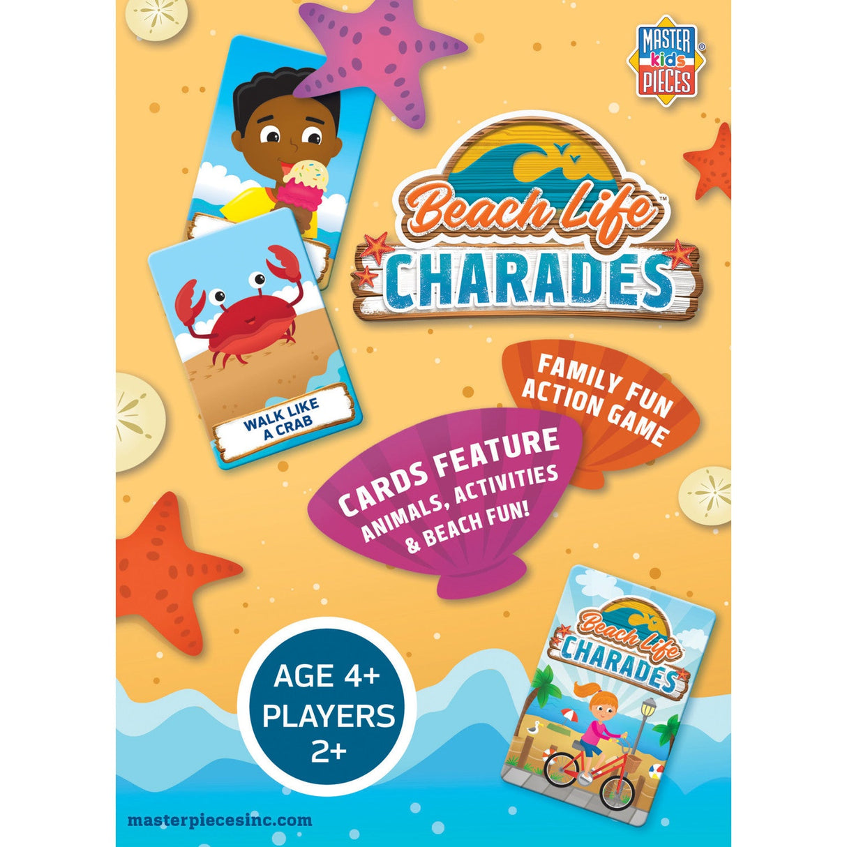 Beach Life Charades Card Game by MasterPieces Puzzle Company INC