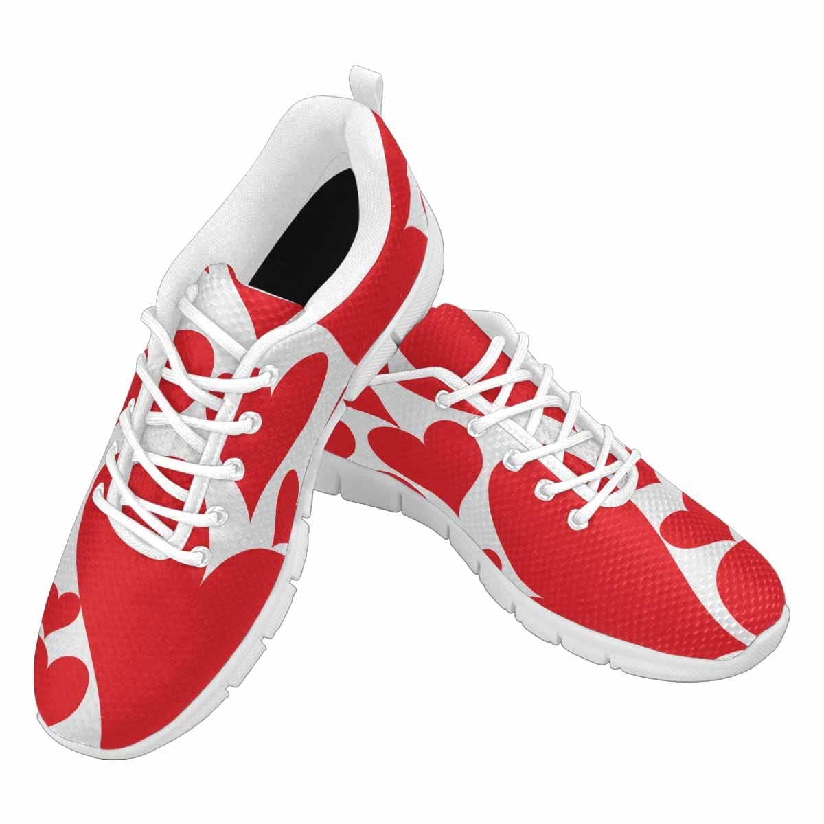 Sneakers for Women, Love Red Hearts - S893 by inQue.Style