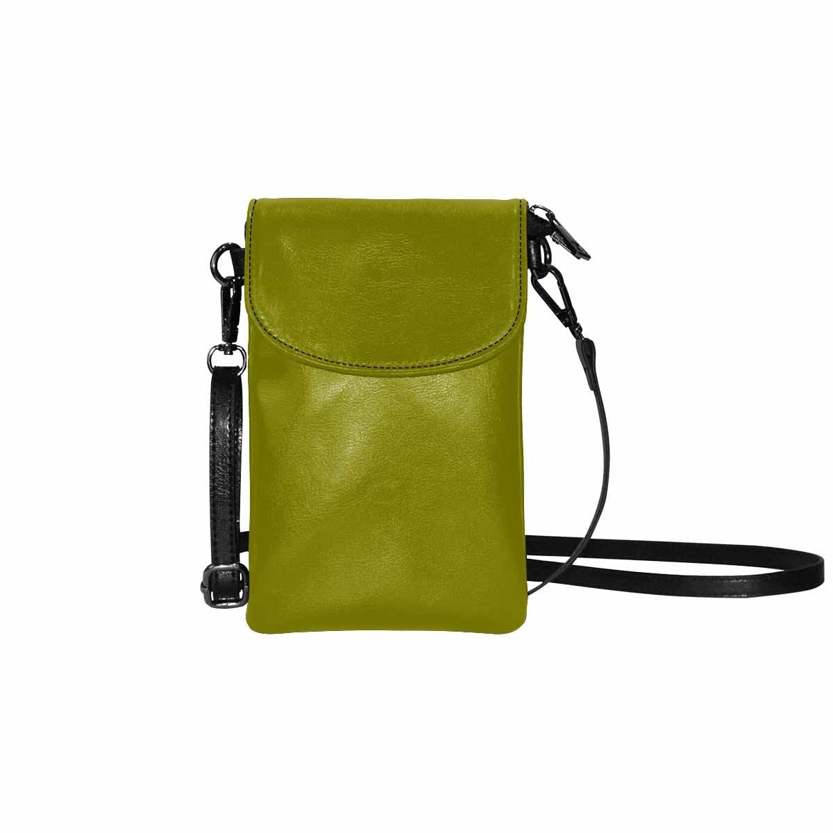 Womens Cell Phone Purse, Dark Olive Green by inQue.Style