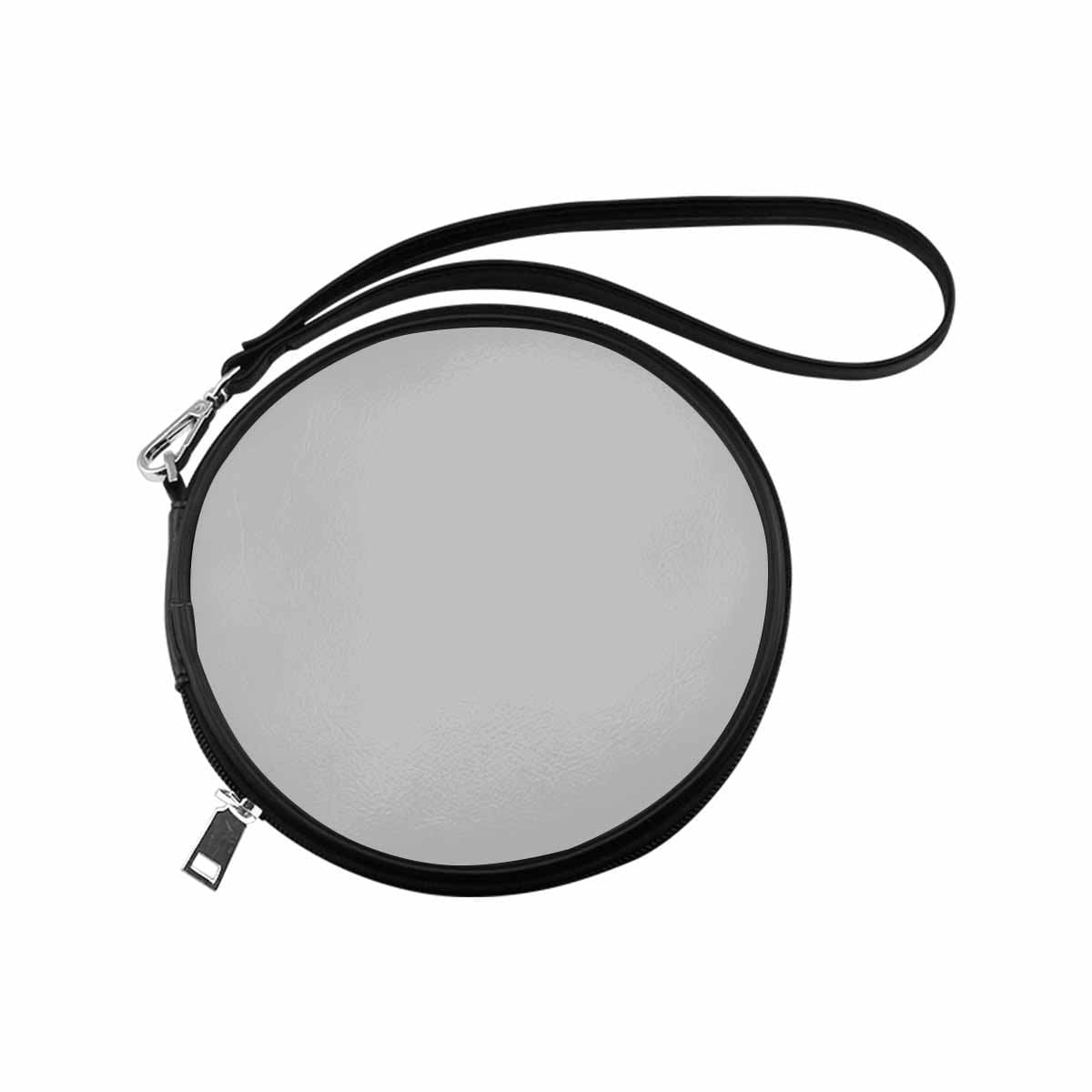 Womens Round Handbag - Light Grey by inQue.Style