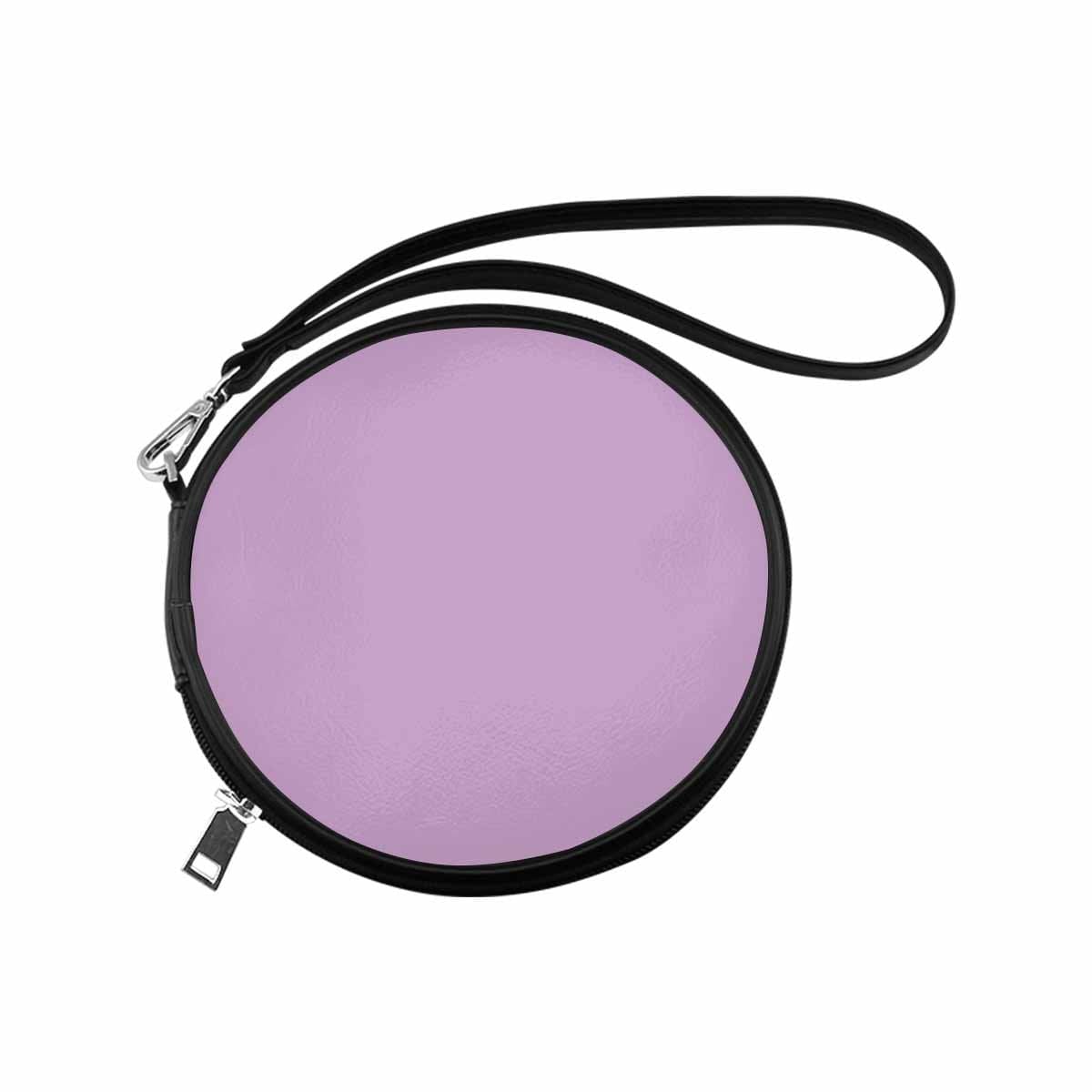 Womens Round Handbag, Lilac Purple by inQue.Style