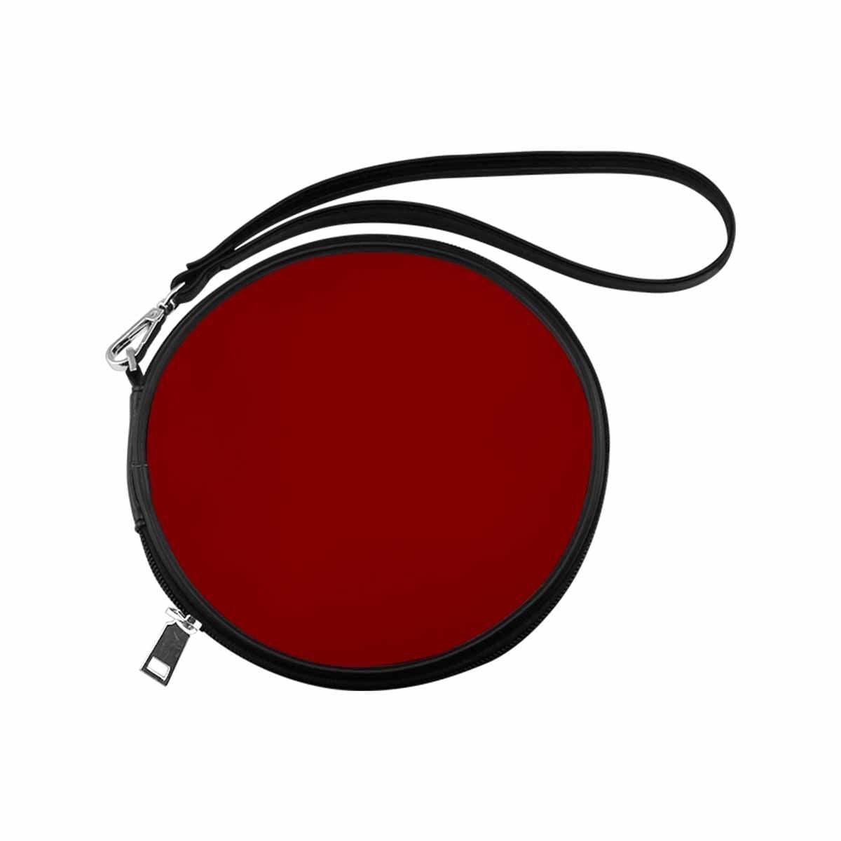 Womens Round Handbag, Maroon Red by inQue.Style