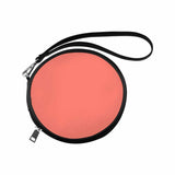 Womens Round Handbag, Salmon Red by inQue.Style