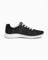 Womens Sneakers - Black and White Canvas Sports Shoes / Running by inQue.Style