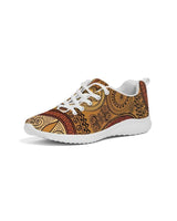 Womens Sneakers - Brown Paisley Style Canvas Sports Shoes / Running by inQue.Style