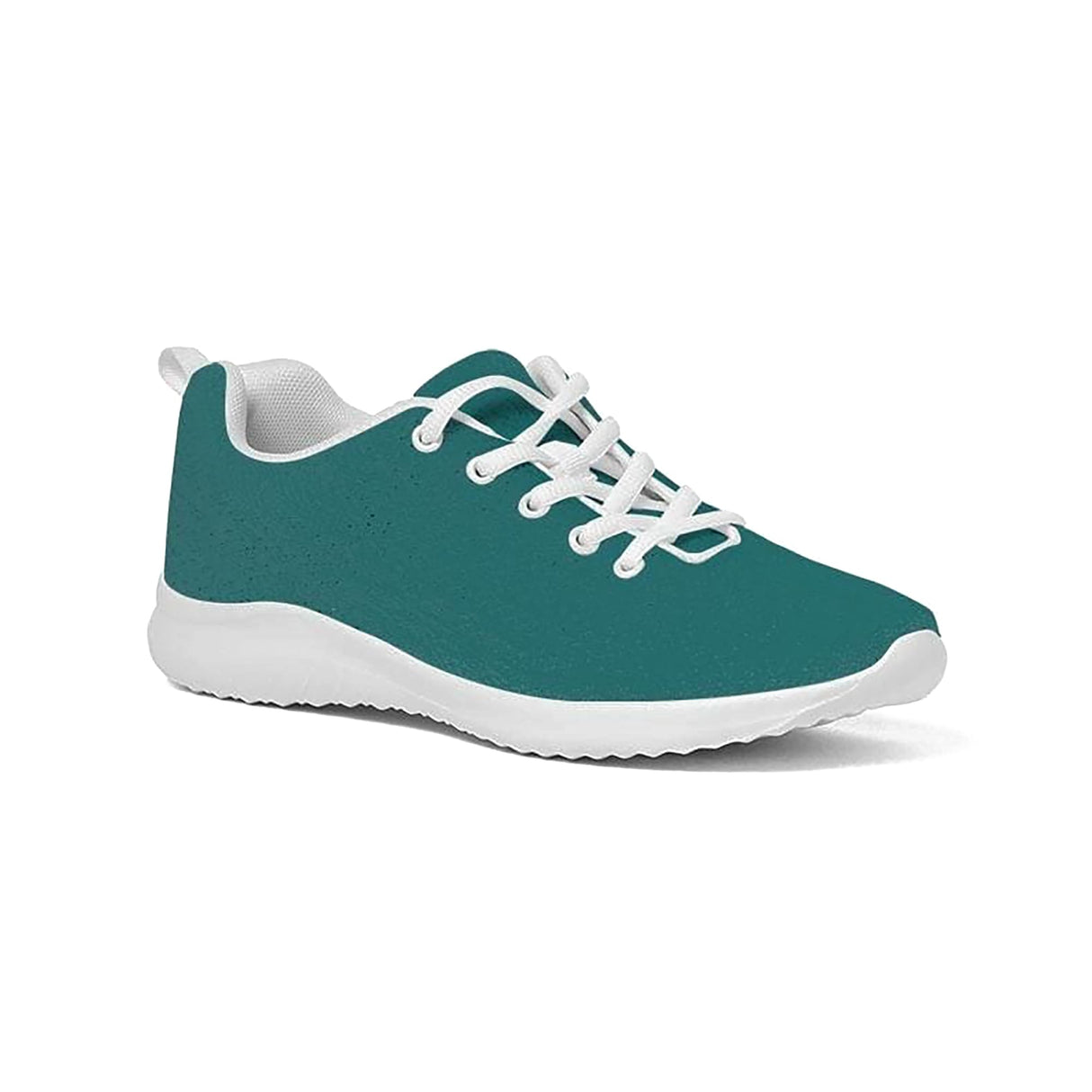 Womens Sneakers - Canvas Running Shoes, Teal Green by inQue.Style