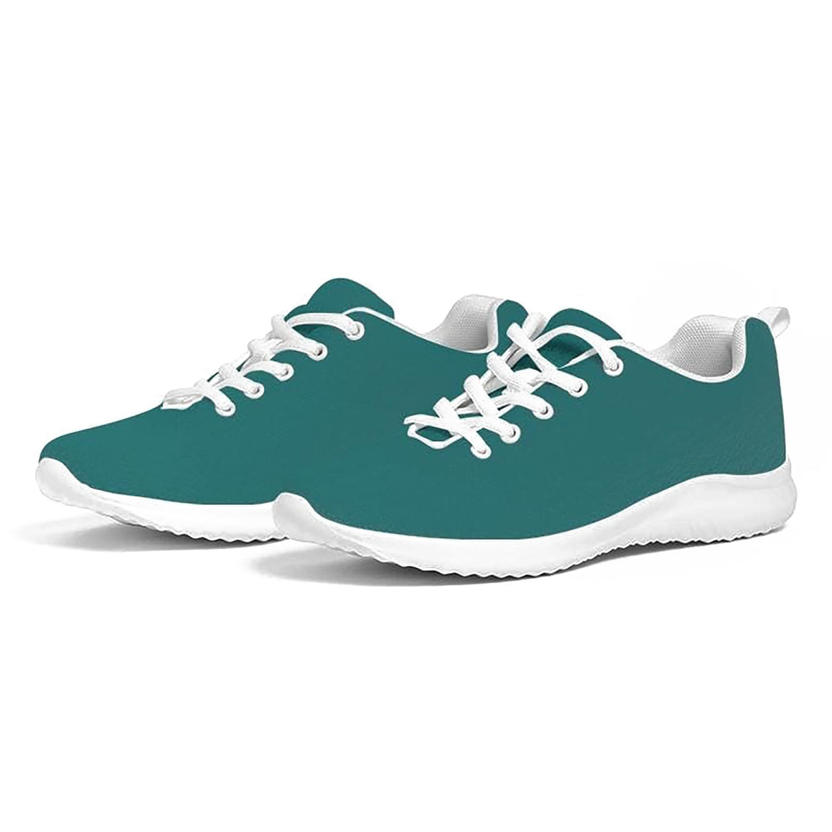 Womens Sneakers - Canvas Running Shoes, Teal Green by inQue.Style