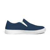 Womens Sneakers - Slip on Canvas Shoes / Navy Blue by inQue.Style