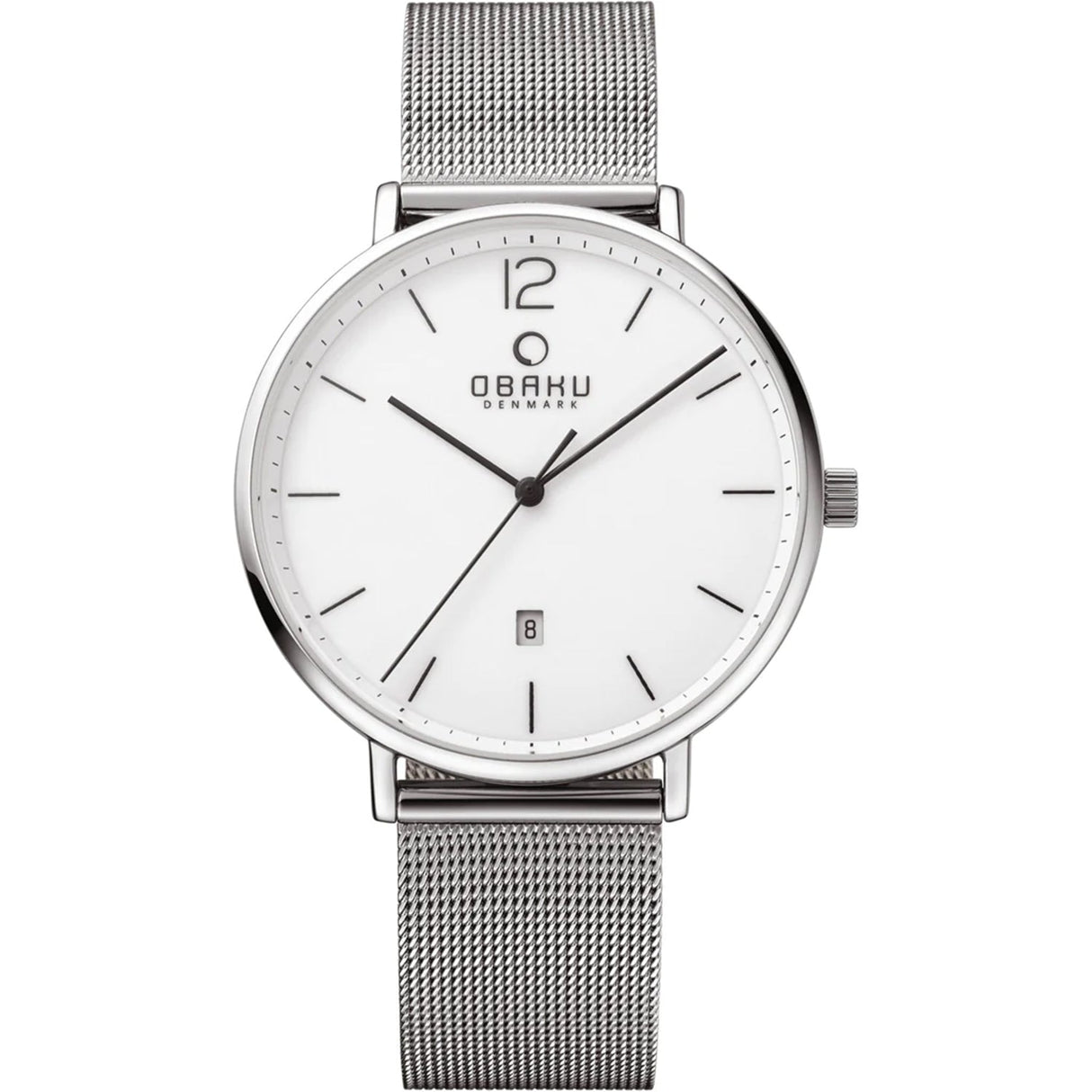 Obaku Men's Toft White Dial Watch - V181GDCWMC by Balec Group