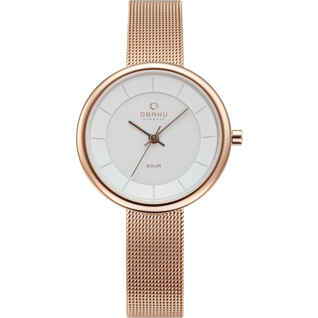 Obaku Women's Lys White Dial Watch - V206LRVWMV by Balec Group