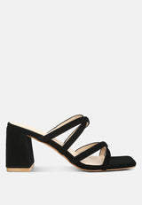 valentina strappy casual block heel sandals by London Rag