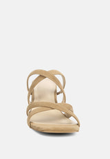 valentina strappy casual block heel sandals by London Rag