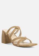 valentina strappy casual block heel sandals by London Rag