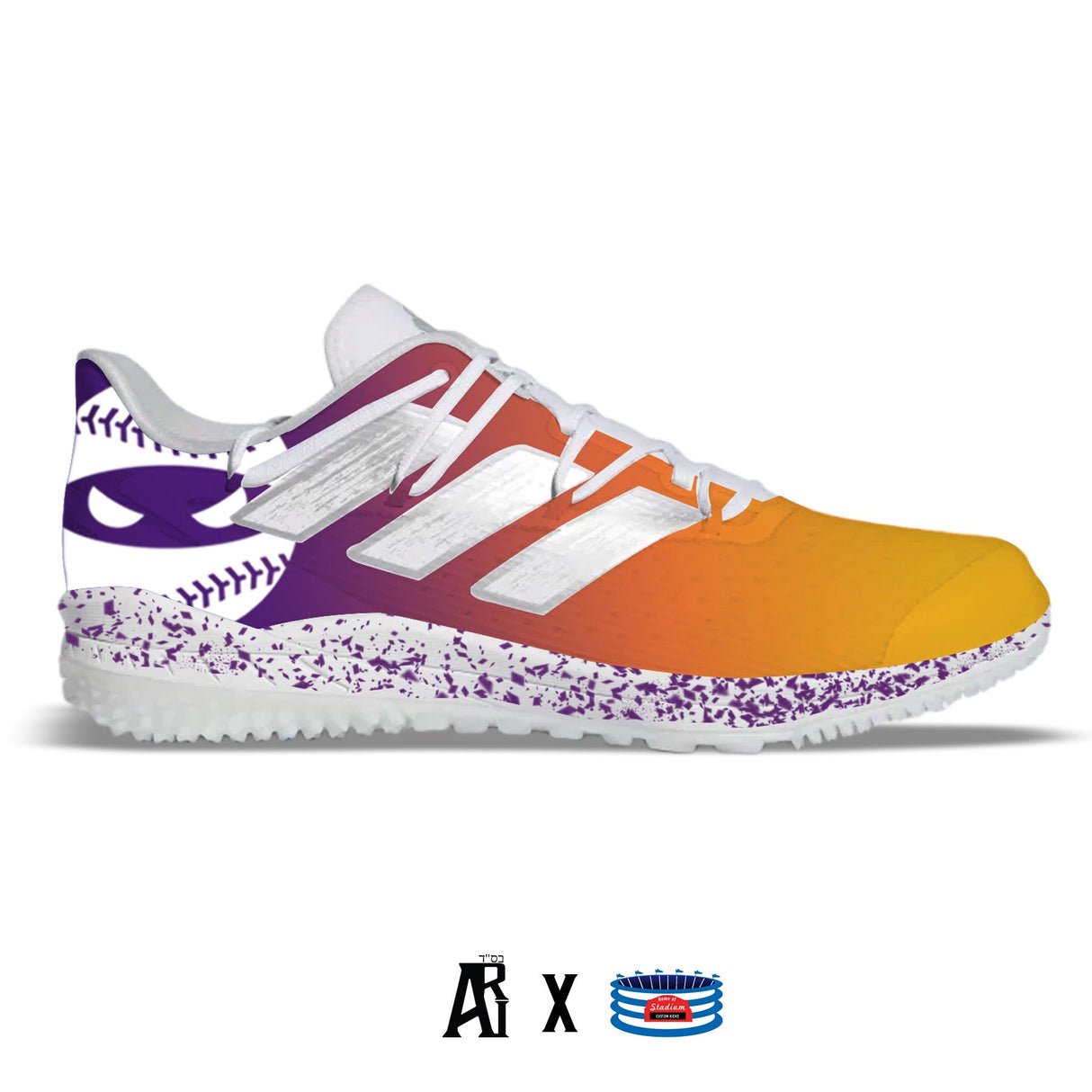 "Valley Ninja" Adidas Adizero Afterburner 8 Turf Shoes by Stadium Custom Kicks