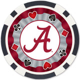 Alabama Crimson Tide 100 Piece Poker Chips by MasterPieces Puzzle Company INC