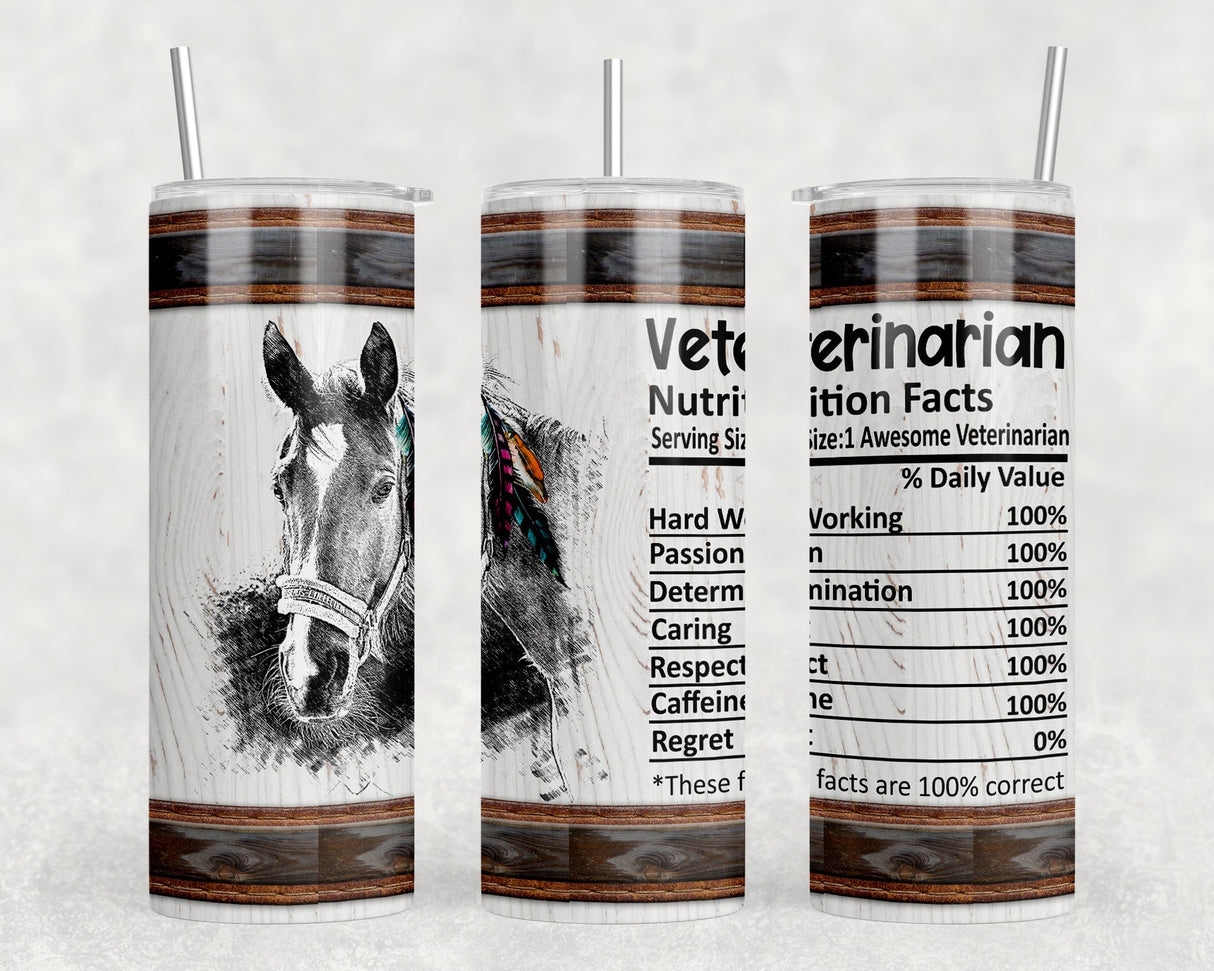 Veterinarian|Skinny Tumbler|Optional Bluetooth Speaker| Speaker Color Varies by Rowdy Ridge Co