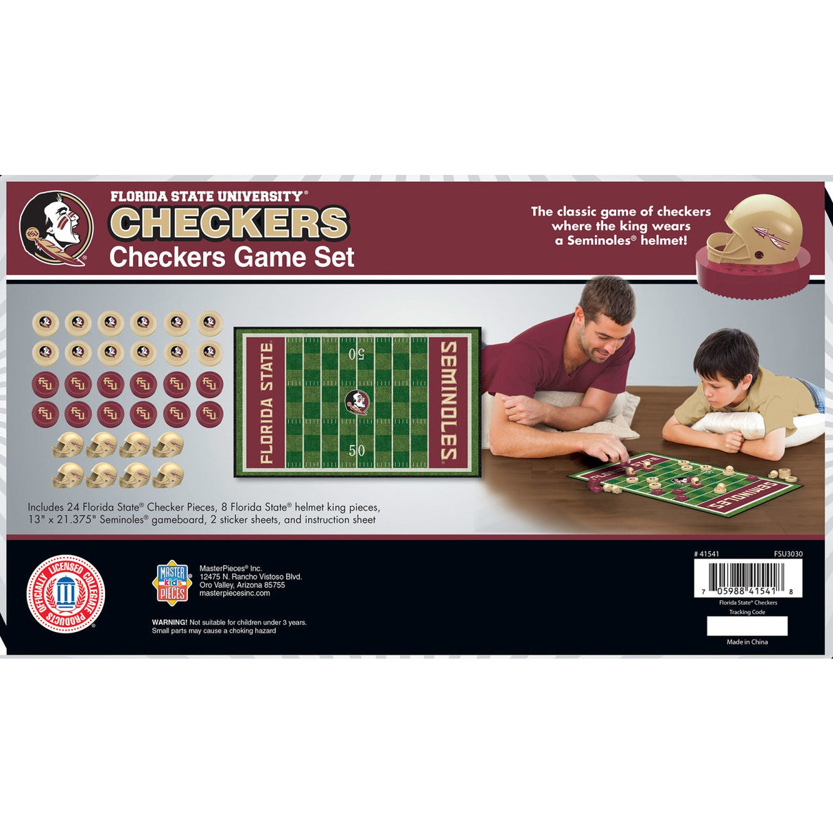 Florida State Seminoles Checkers Board Game by MasterPieces Puzzle Company INC