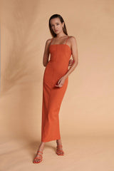 VIA DELL'AMORE SHEATH SILHOUSETTE LONG TUBE DRESS by Ladiesse