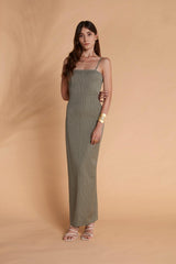 VIA DELL'AMORE SHEATH SILHOUSETTE LONG TUBE DRESS by Ladiesse