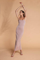 VIA DELL'AMORE SHEATH SILHOUSETTE LONG TUBE DRESS by Ladiesse