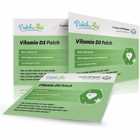 Vitamin D3 with K2 Vitamin Patch by PatchAid