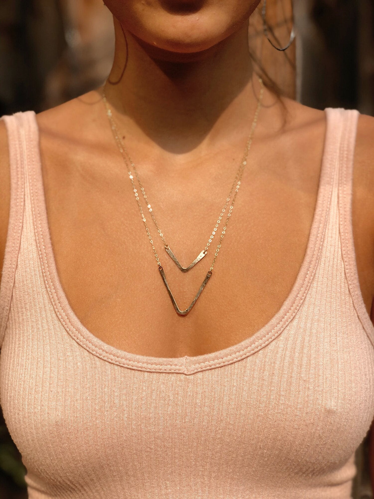 V Necklaces by Toasted Jewelry