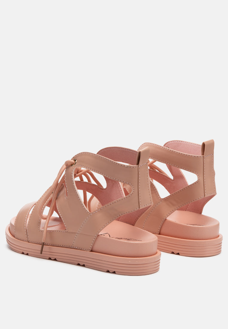 voopret tie-up flat sandals by London Rag