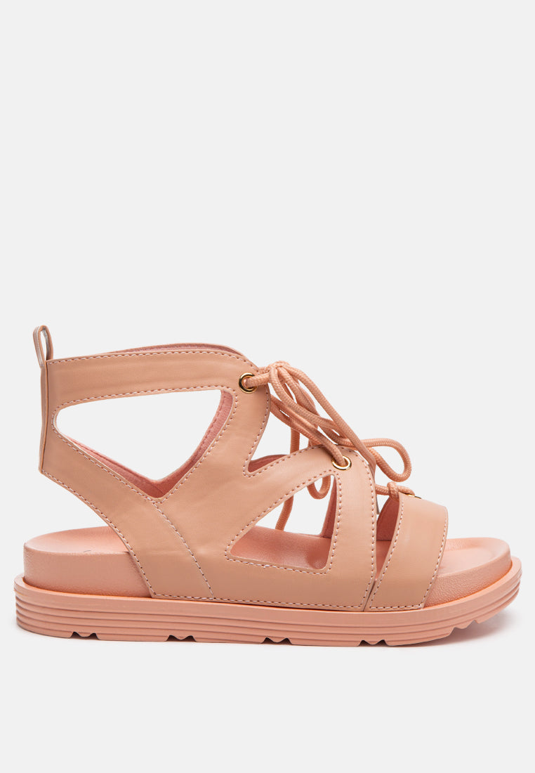 voopret tie-up flat sandals by London Rag