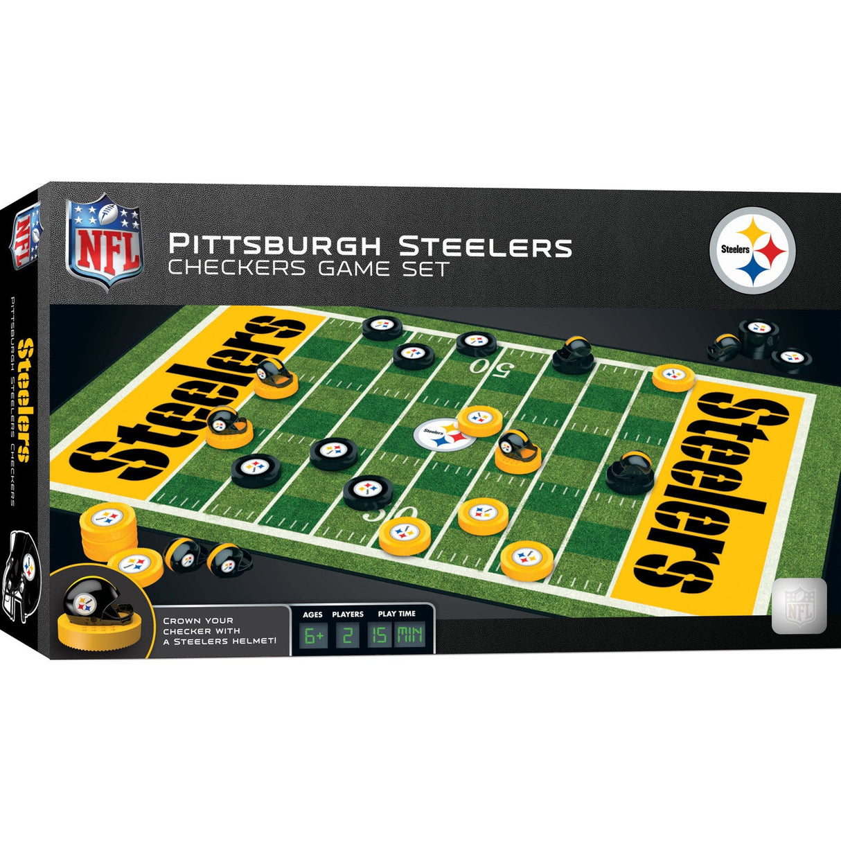 Pittsburgh Steelers Checkers Board Game by MasterPieces Puzzle Company INC