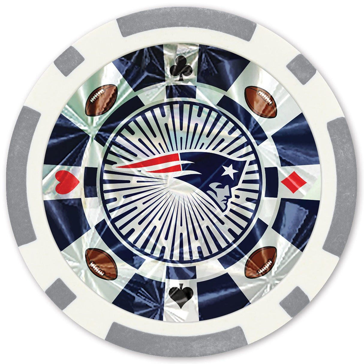 New England Patriots 20 Piece Poker Chips by MasterPieces Puzzle Company INC