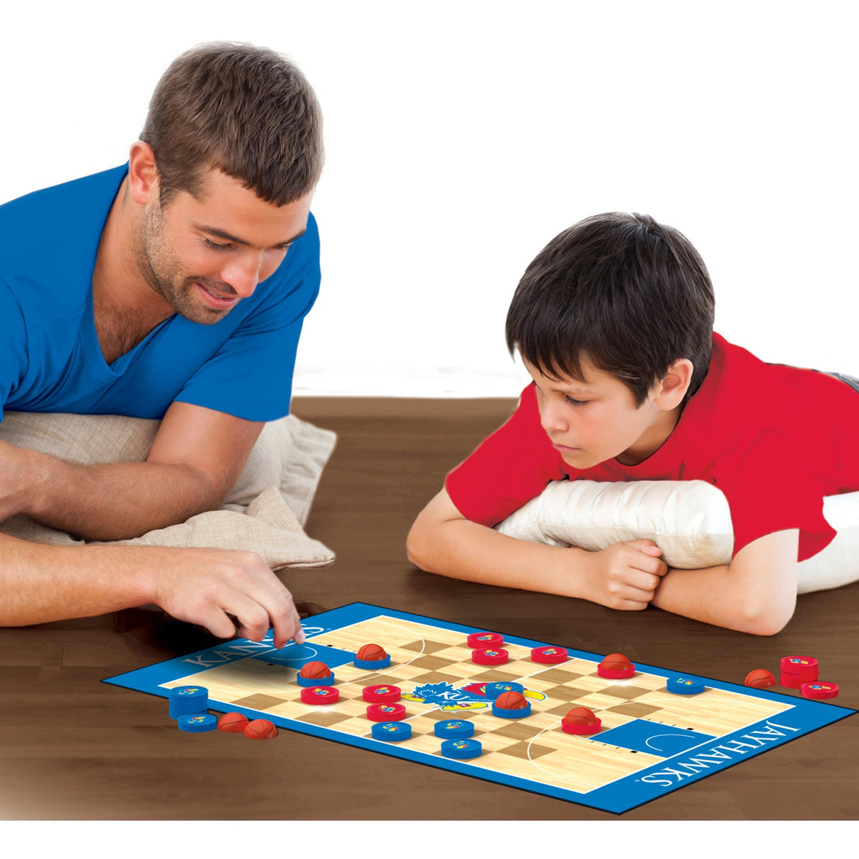 Kansas Jayhawks Checkers Board Game by MasterPieces Puzzle Company INC