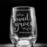 CHRISTIANITY Wine Glasses by LumEngrave