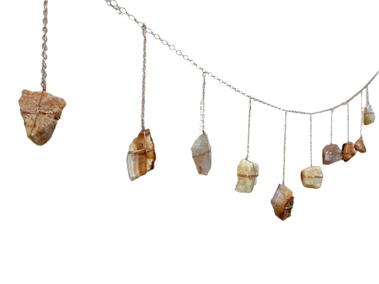 Warm Tonal Healing Crystal Garland by Ariana Ost