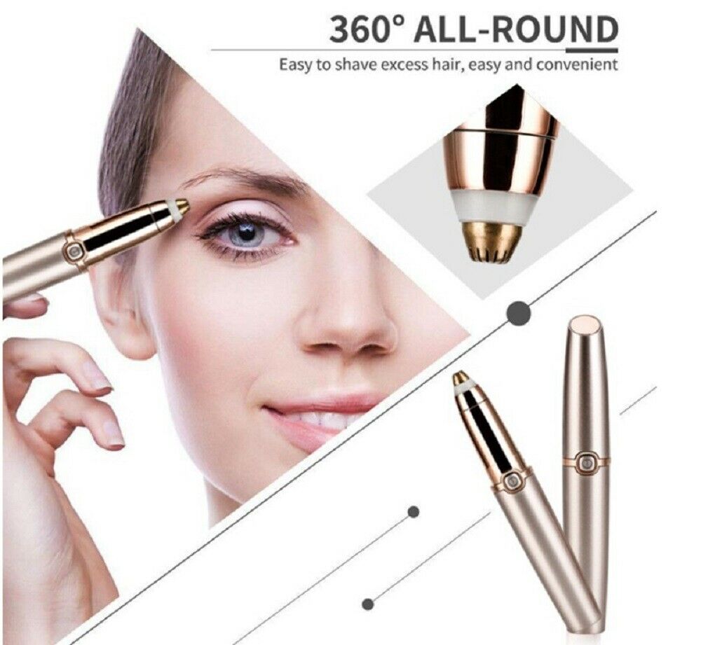 Women Electric Brows Trimmer Razor Hair Remover Facial Face Eyebrow Epilator New by Plugsus Home Furniture