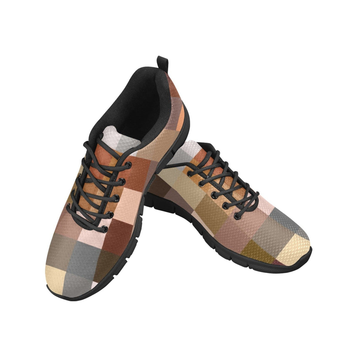 Womens Sneakers, Brown Running Shoes by inQue.Style