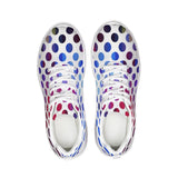 Womens Sneakers - Multicolor Polka Dot Canvas Sports Shoes / Running by inQue.Style