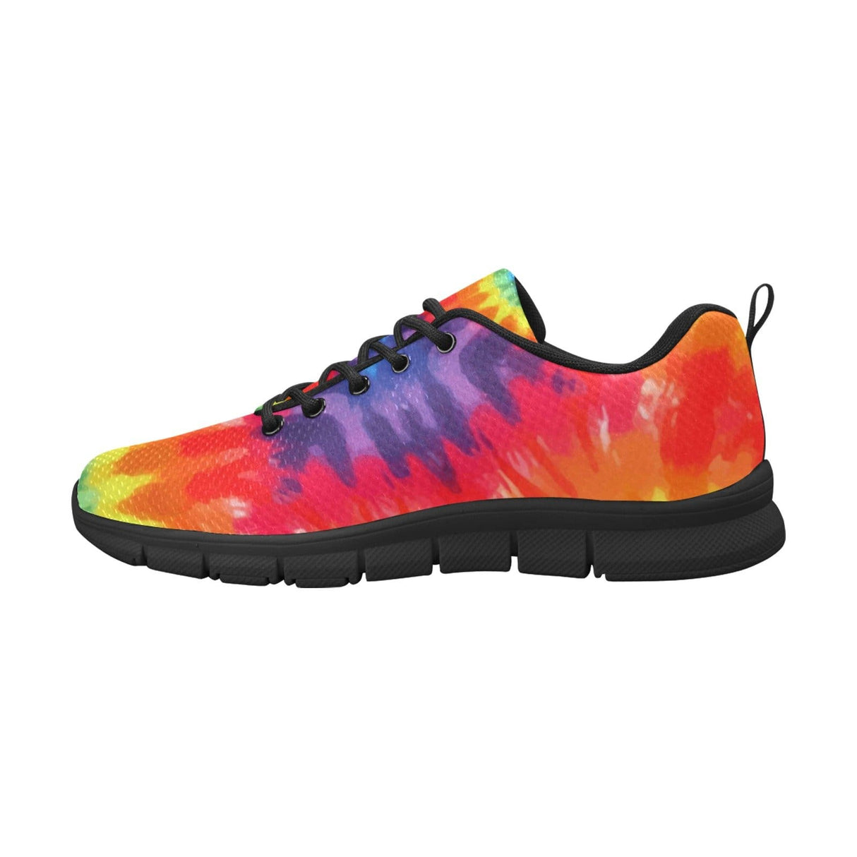 Womens Sneakers, Rainbow Print Running Shoes by inQue.Style