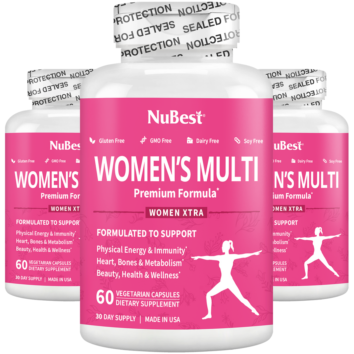 Women's Multi, Women Xtra, Immunity, Energy & Beauty Formula, 60 Vegan Capsules by NuBest Nutrition®