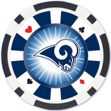 Los Angeles Rams 100 Piece Poker Chips by MasterPieces Puzzle Company INC