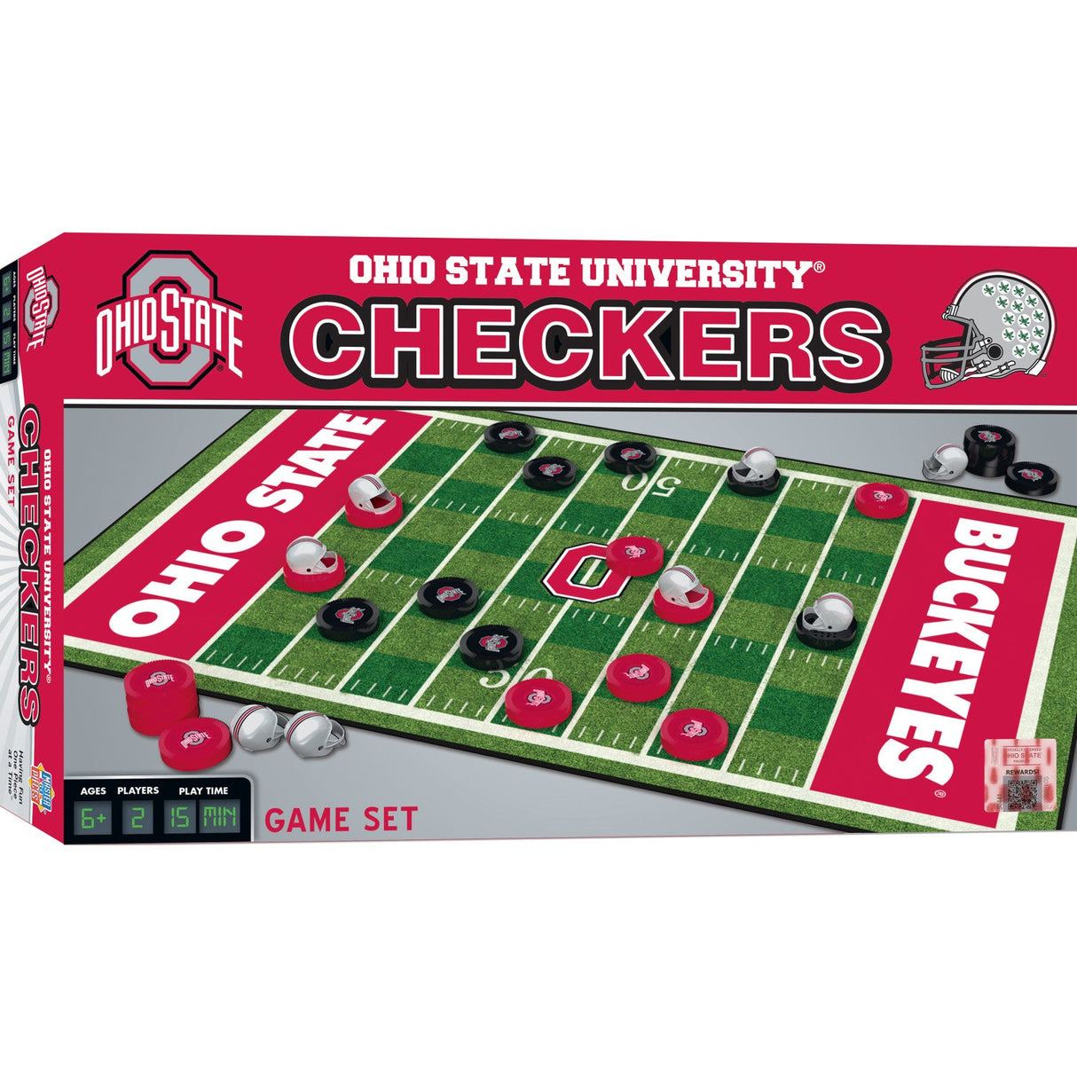 Ohio State Buckeyes Checkers Board Game by MasterPieces Puzzle Company INC