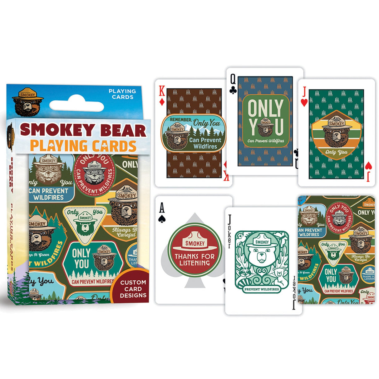 Smoky Bear Playing Cards  - 54 Card Deck by MasterPieces Puzzle Company INC