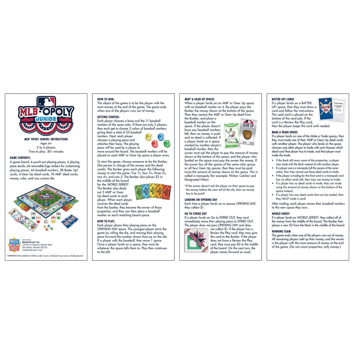 MLB Opoly Junior by MasterPieces Puzzle Company INC