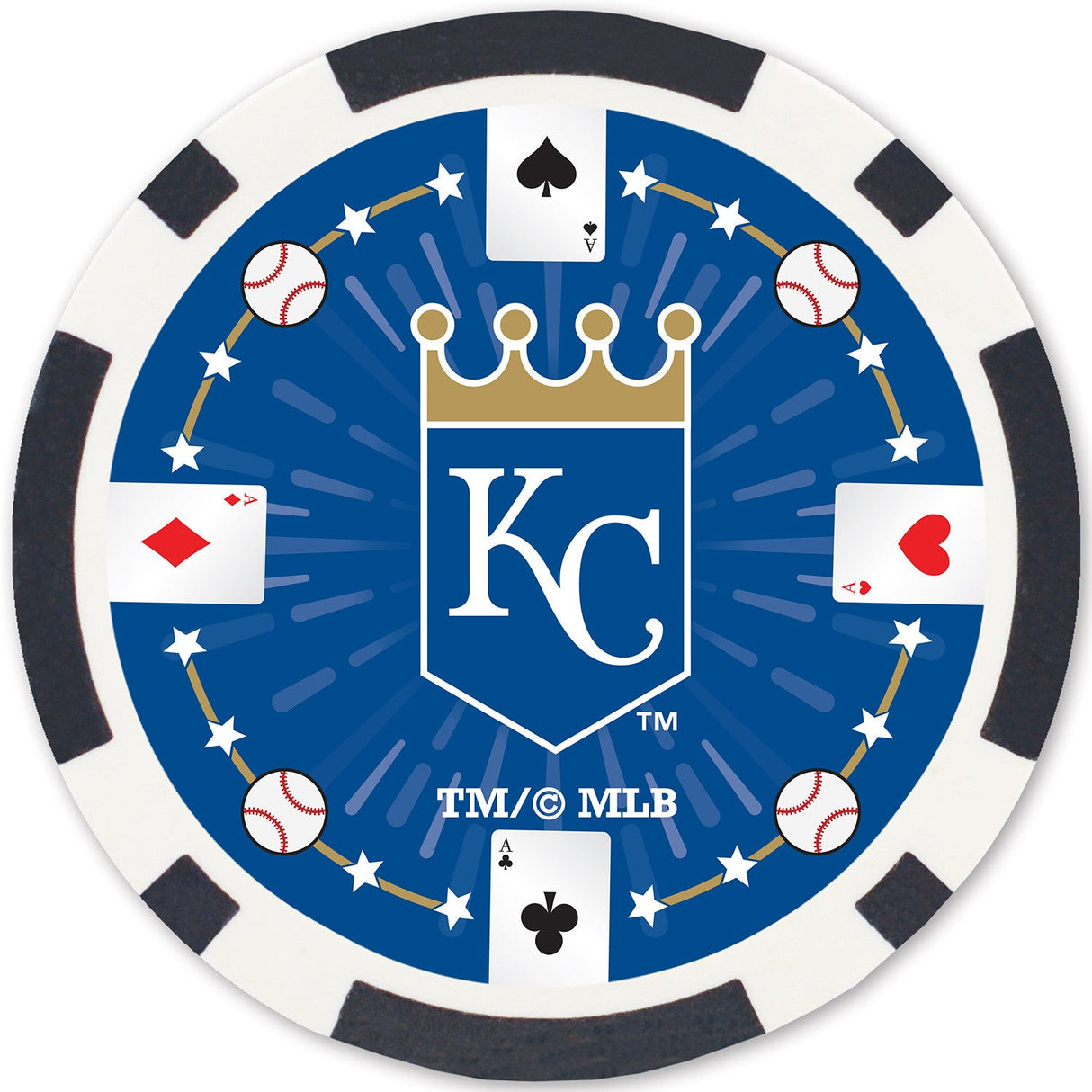 Kansas City Royals 100 Piece Poker Chips by MasterPieces Puzzle Company INC